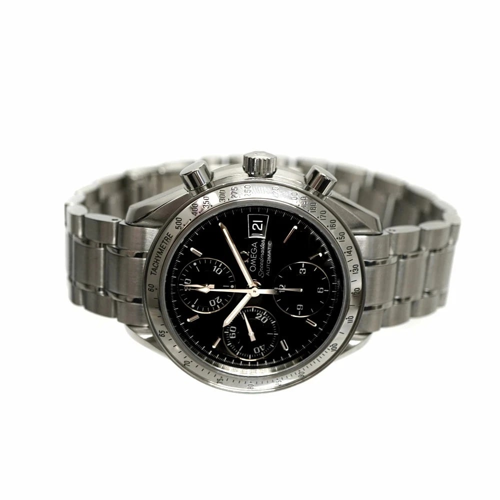 OMEGA SPEEDMASTER BLACK DIAL WATCH AUTOMATIC DATE - 6