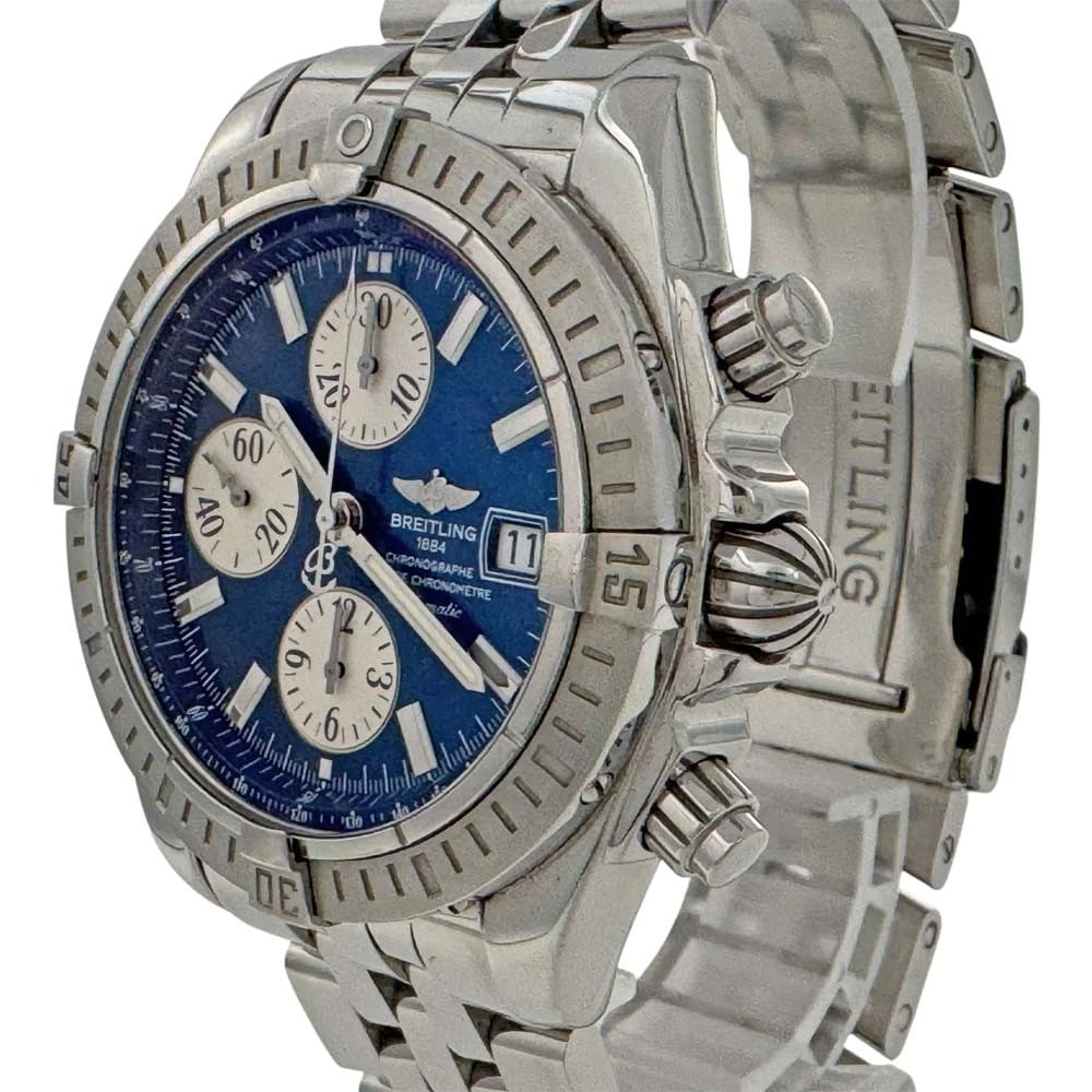BREITLING CHRONOMAT EVOLUTION BLUE WATCH AUTOMATIC - 3