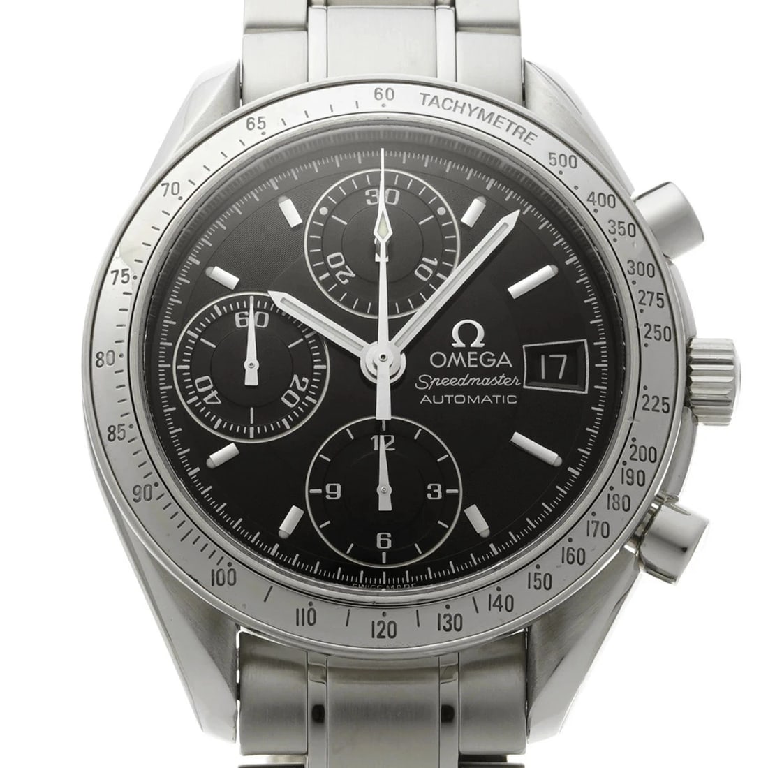 OMEGA SPEEDMASTER DATE BLACK WATCH AUTOMATIC - 4