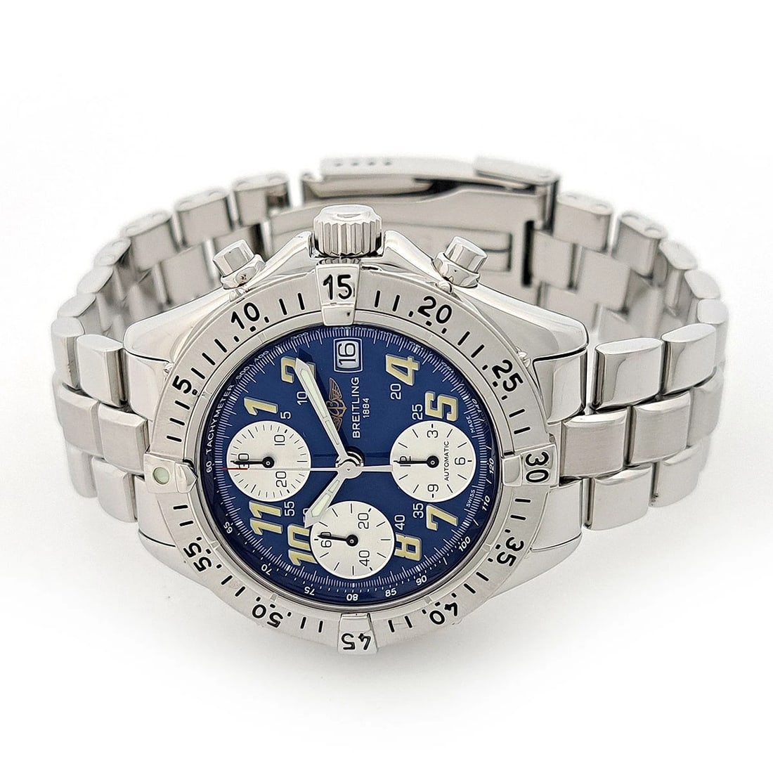 BREITLING COLT AUTOMATIC WATCH BLUE - 2