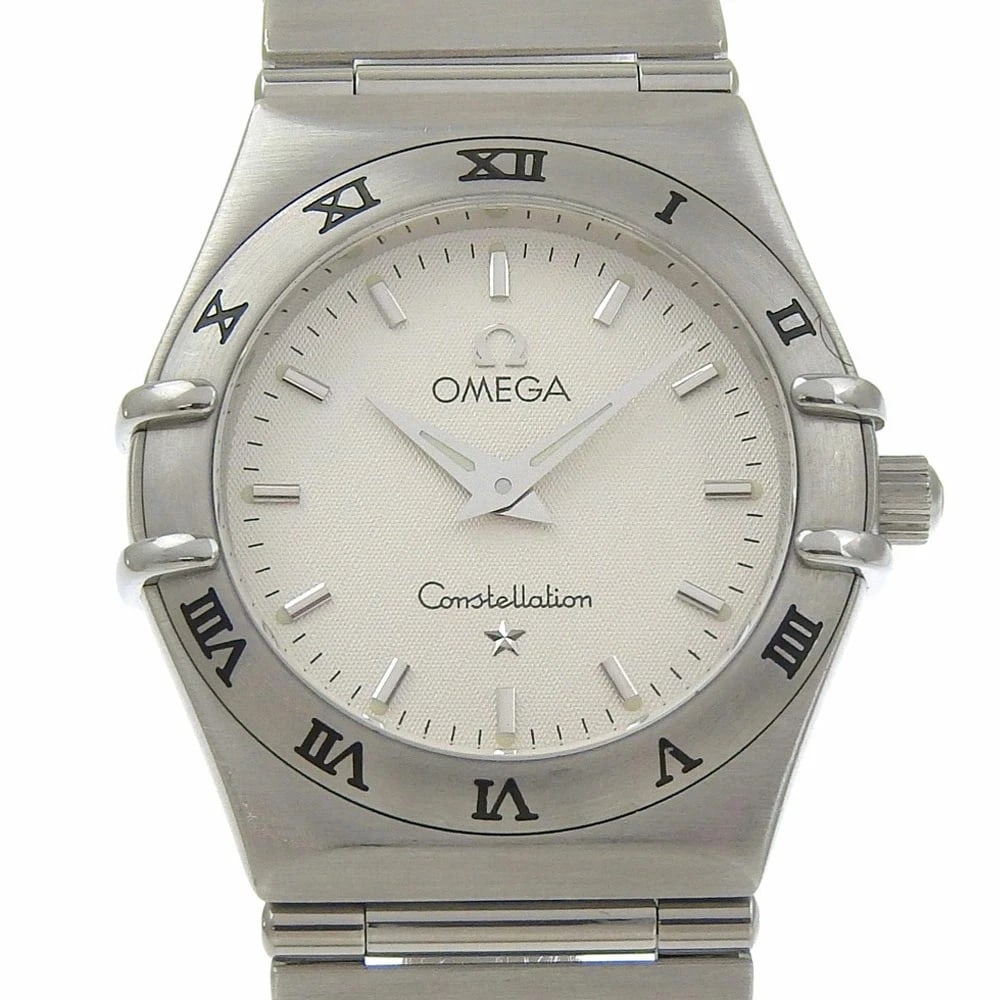 OMEGA CONSTELLATION MINI WATCH WHITE DIAL: Omega Constellation Mini Watch White Dial Brand: OMEGA Type: Wristwatch Material: Stainless Steel / Stainless Steel Color: Dial color Silver / White Size: Case: Approximately H30mm x W25.5mm