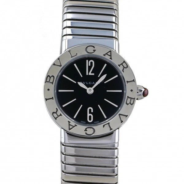 BVLGARI SILVER STAINLESS STEEL WATCH: BVLGARI Silver Stainless Steel Watch Brand: BVLGARI Type: Wristwatch Material: Stainless Steel Color: Dial color Silver Size: Case size: 26.0 x 26.0mm Accessories: None Accessories Notice: