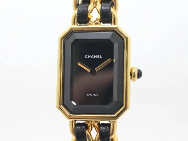 CHANEL WATCH PREMIERE S BLACK DIAL QUARTZ GOLD (1 of 2)