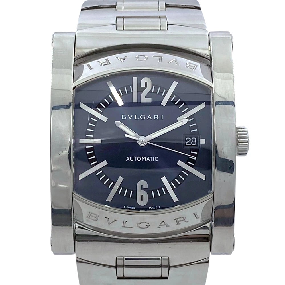 BVLGARI ASHOMA STAINLESS STEEL AUTOMATIC WATCH: BVLGARI Ashoma Stainless Steel Automatic Watch Brand: BVLGARI Type: Wristwatch Material: ss Color: Dial color silver Size: Case: Approximately 4334mm (including lugs - excluding crown) Arm circumferen