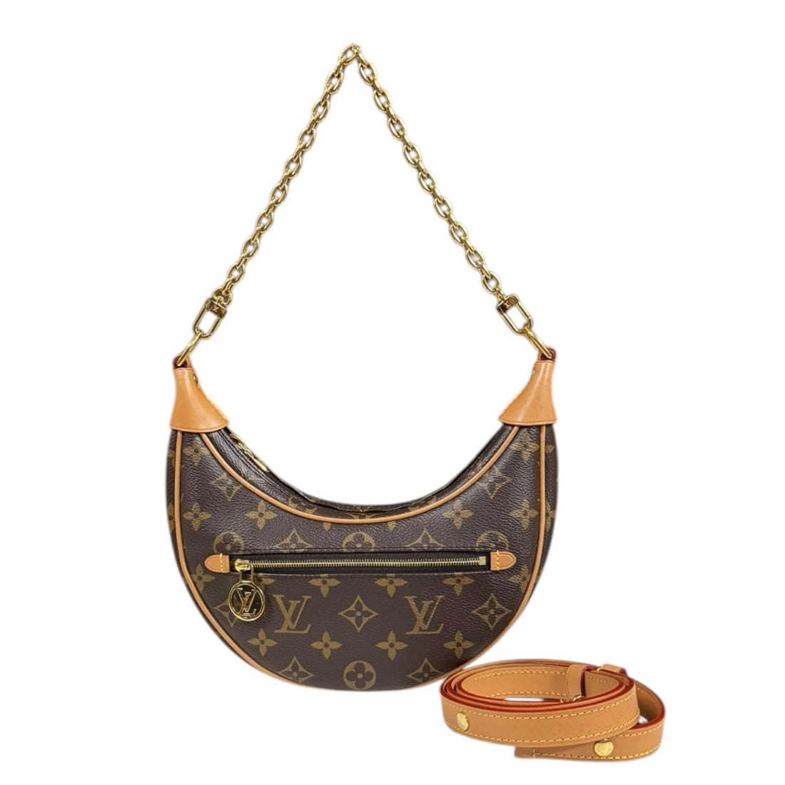 LOUIS VUITTON SHOULDER BAG MONOGRAM CANVAS: LOUIS VUITTON Shoulder Bag Monogram canvas Brand: LOUIS VUITTON Type/Style: Shoulder Bag Material: Exterior Material Monogram canvas Color: Exterior Color Brown Size: W9.1 x H5.1 x D2.4inch Handle:15.