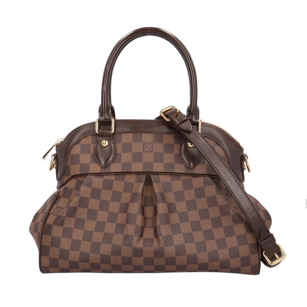 LOUIS VUITTON SHOULDER BAG DAMIER CANVAS 2WAY: LOUIS VUITTON Shoulder Bag Damier canvas 2way Brand: LOUIS VUITTON Type/Style: Shoulder Bag Material: Exterior Material Damier canvas Color: Exterior Color Brown Size: W13.4 x H9.8 x D5.7inch Handle:1