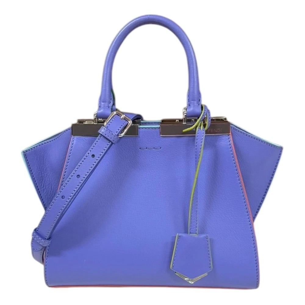 FENDI SHOULDER BAG LEATHER 2WAY: FENDI Shoulder Bag leather 2way Brand: FENDI Type/Style: Shoulder Bag Material: Exterior Material leather Color: Exterior Color purple Size: W8.5 x H6.7 x D4.1inch Handle:9.6inch Accessories: None