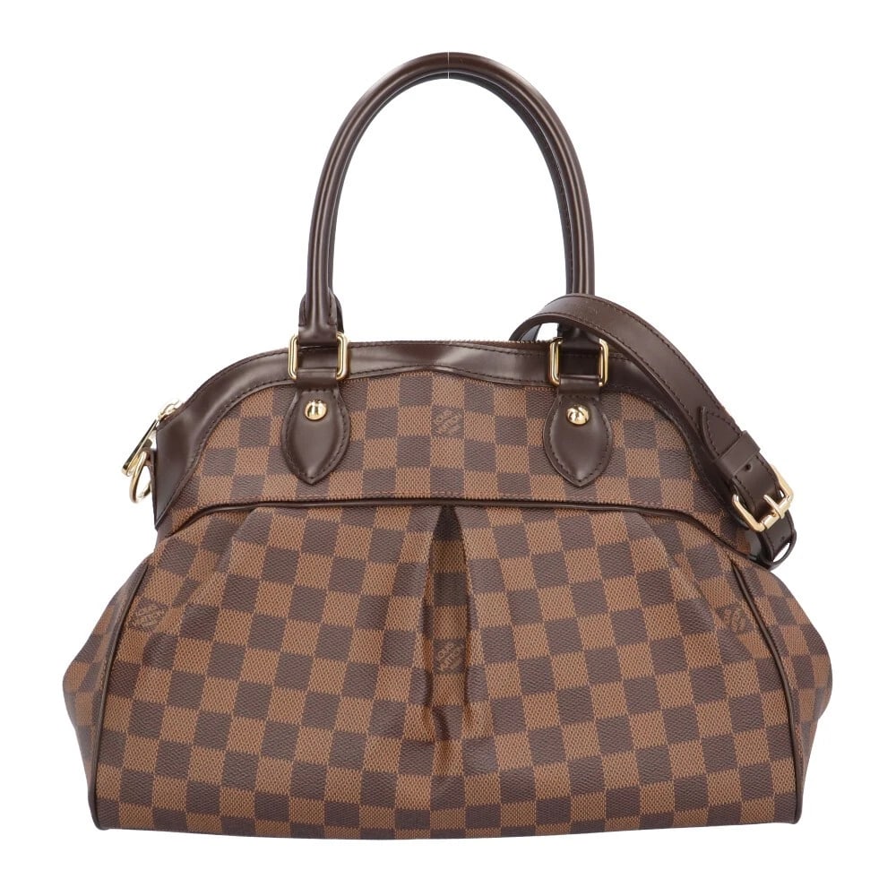 LOUIS VUITTON SHOULDER BAG DAMIER CANVAS: LOUIS VUITTON Shoulder Bag Damier canvas Brand: LOUIS VUITTON Type/Style: Shoulder Bag Material: Exterior Material Damier canvas Color: Exterior Color Brown Size: W13.4 x H11.4 x D5.7inch Handle:15.4i