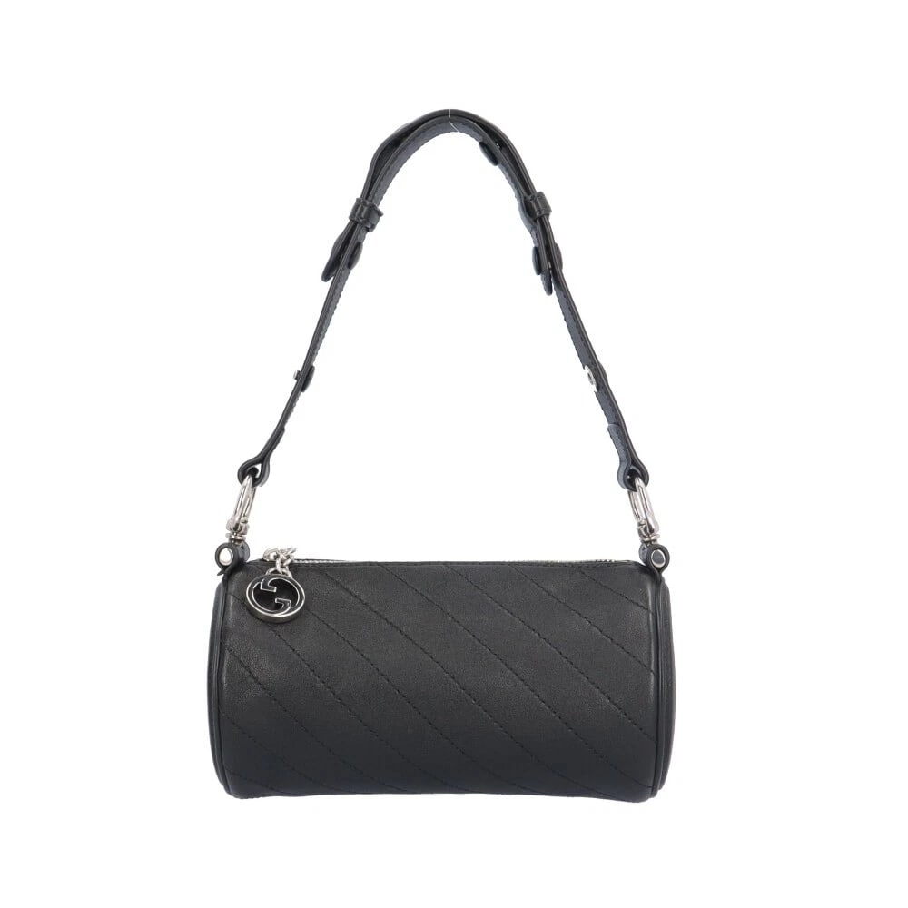 GUCCI SHOULDER BAG LEATHER: GUCCI Shoulder Bag leather Brand: GUCCI Type/Style: Shoulder Bag Material: Exterior Material leather Color: Exterior Color black Size: W7.3 x H3.9 x D3.9inch Handle:15.0inch Accessories: None