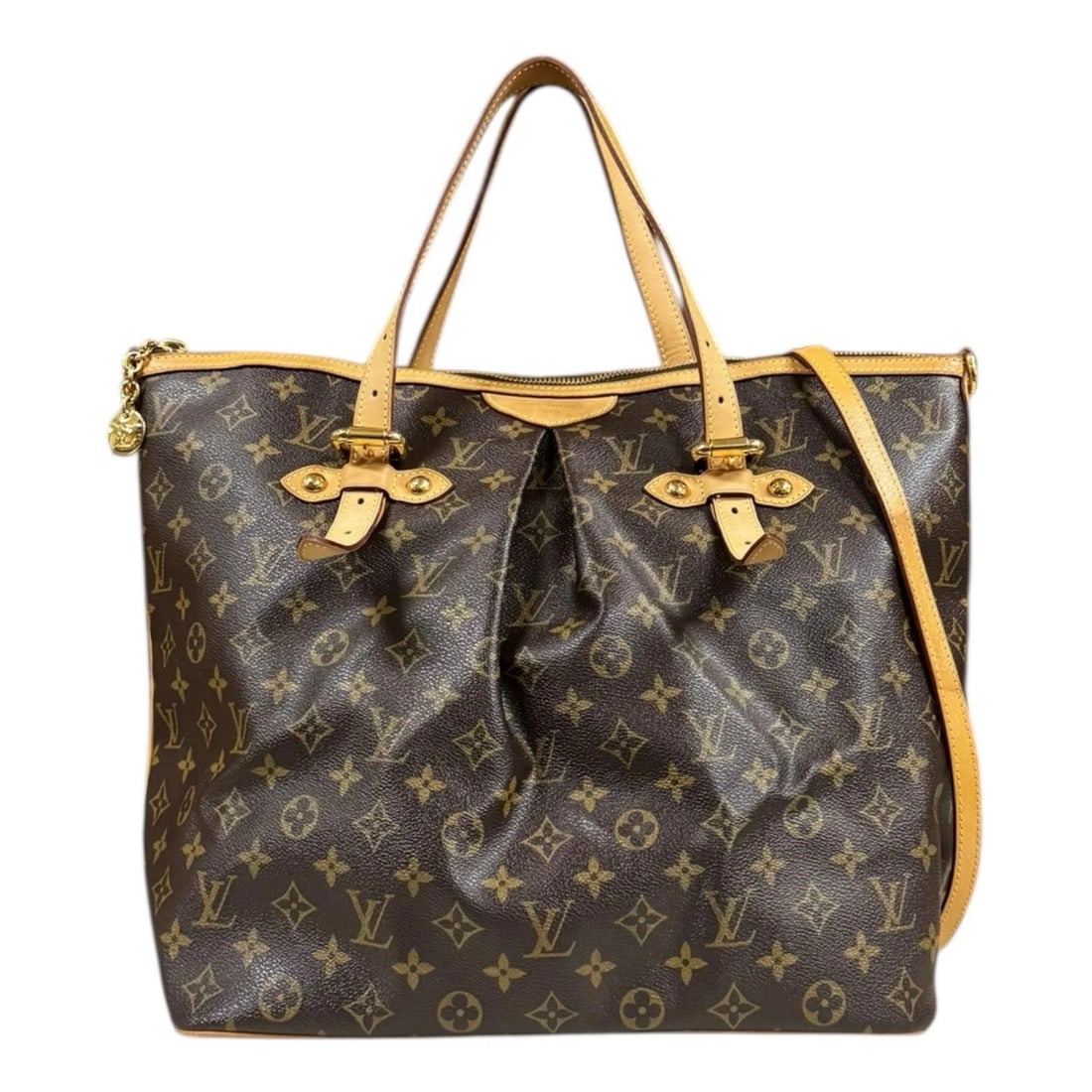 LOUIS VUITTON SHOULDER BAG MONOGRAM CANVAS: LOUIS VUITTON Shoulder Bag Monogram canvas Brand: LOUIS VUITTON Type/Style: Shoulder Bag Material: Exterior Material Monogram canvas Color: Exterior Color Brown Size: W13.4 x H13.8 x D7.5inch Handle:1