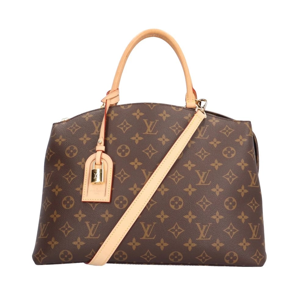 LOUIS VUITTON SHOULDER BAG MONOGRAM CANVAS: LOUIS VUITTON Shoulder Bag Monogram canvas Brand: LOUIS VUITTON Type/Style: Shoulder Bag Material: Exterior Material Monogram canvas Color: Exterior Color Brown Size: W13.4 x H9.4 x D5.9inch Handle:12