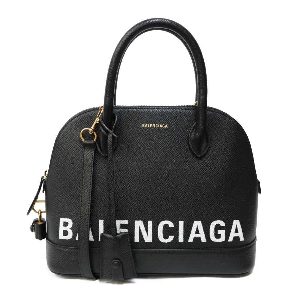 BALENCIAGA SHOULDER BAG BLACK BLACK LEATHER 2WAY BAG HANDBAG: BALENCIAGA Shoulder Bag black black leather 2way bag handbag Brand: BALENCIAGA Type/Style: Shoulder Bag Material: Exterior Material leather Color: Exterior Color black Size: W10.2 x H7.9 x D4.5inch Ha