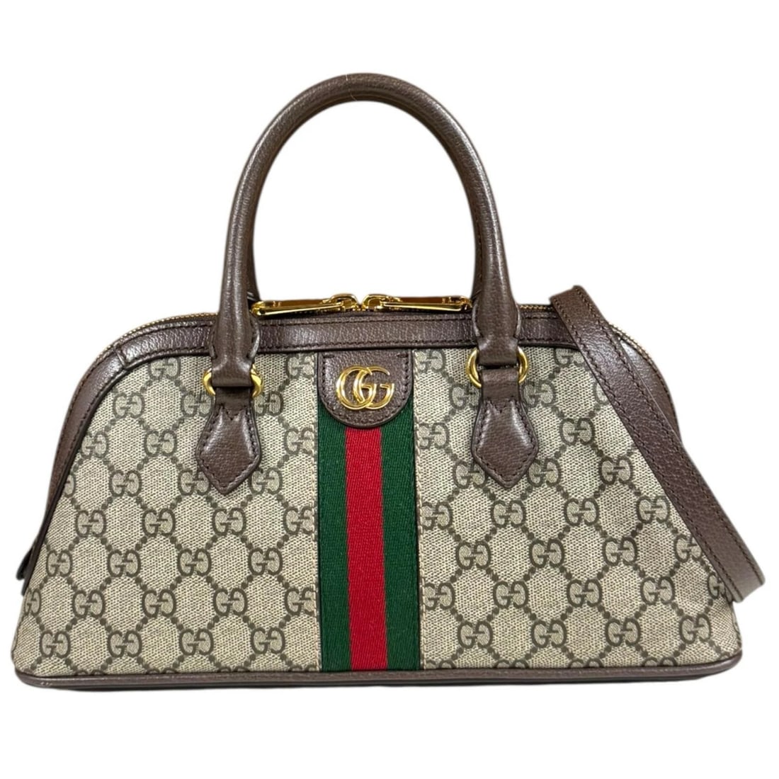 GUCCI SHOULDER BAG GG SUPREME CANVAS 2WAY: GUCCI Shoulder Bag GG Supreme Canvas 2way Brand: GUCCI Type/Style: Shoulder Bag Material: Exterior Material GG Supreme Canvas Color: Exterior Color beige / Brown Size: W12.2 x H5.9 x D3.0inch Handle:1