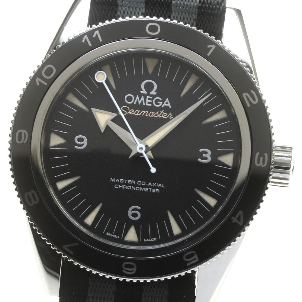 OMEGA SEAMASTER SPECTER AUTOMATIC WATCH: OMEGA Seamaster Specter Automatic Watch Brand: OMEGA Type/Style: Wristwatch Material: Band Material Nylon, Case Material Stainless Steel / Nylon Color: Band Color Black Grey, Dial Color black, Case Co