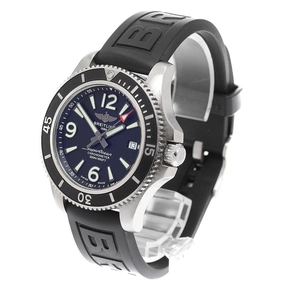 BREITLING SUPER OCEAN DATE BLACK DIAL AUTOMATIC WATCH - 2