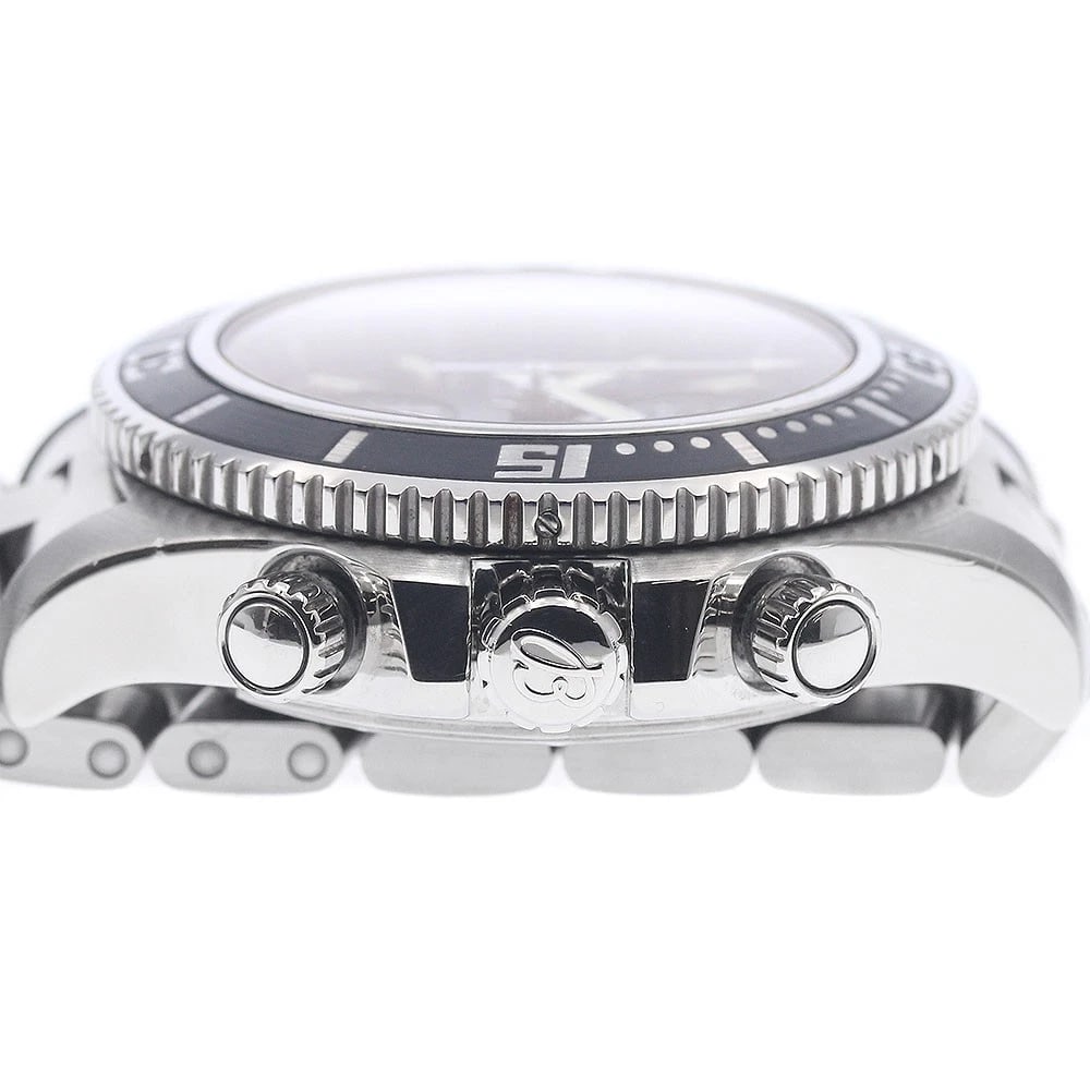 BREITLING SUPER OCEAN CHRONOGRAPH BLACK AUTOMATIC WATCH - 3