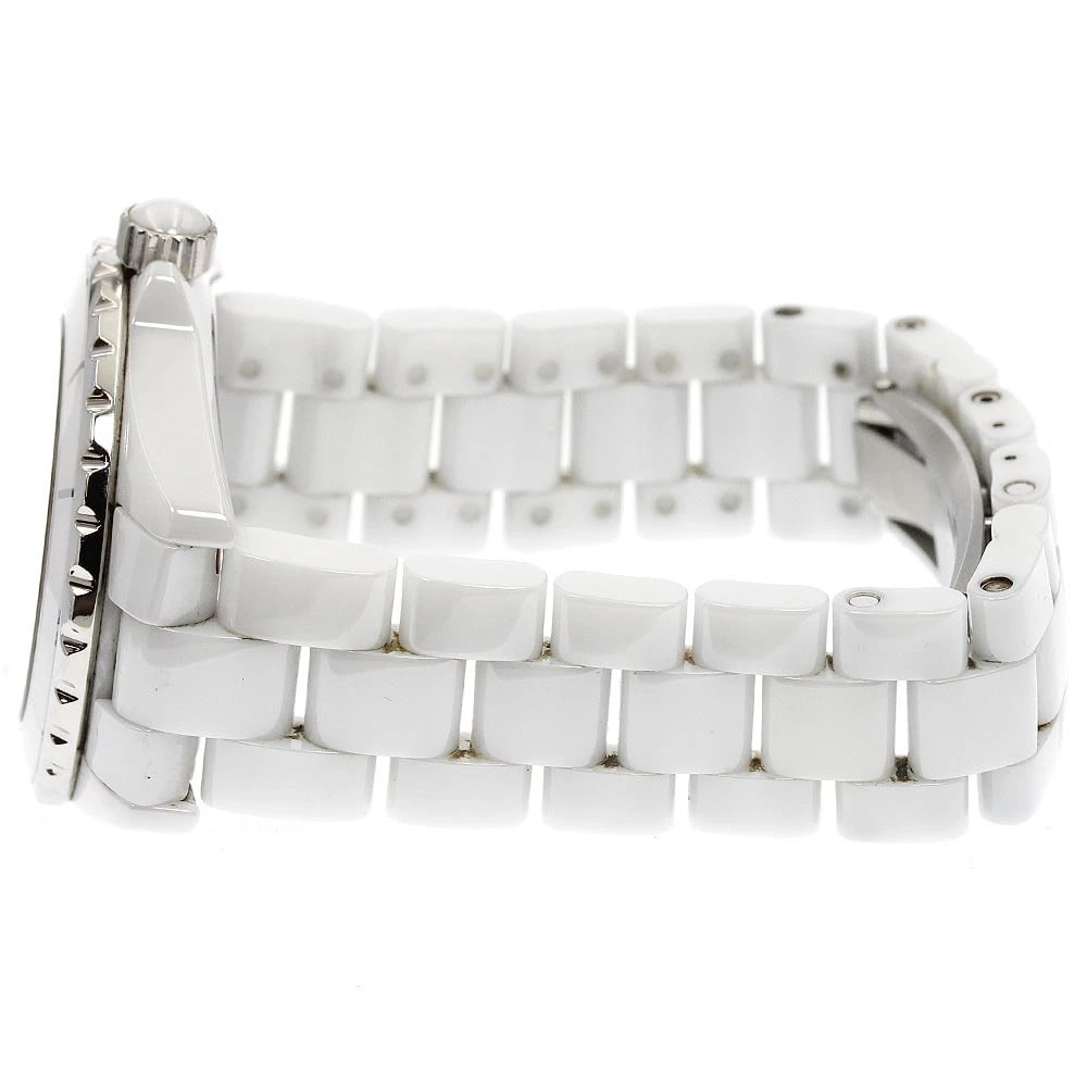 CHANEL J12 WHITE CERAMIC AUTOMATIC WATCH - 3