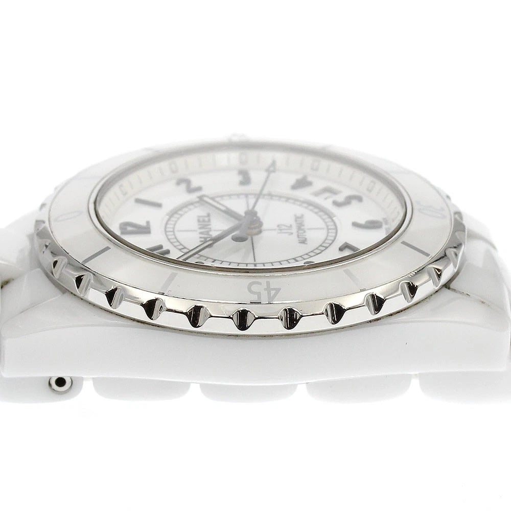 CHANEL J12 WHITE CERAMIC AUTOMATIC WATCH - 5