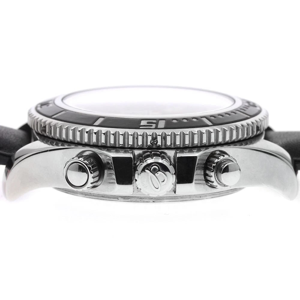 BREITLING SUPER OCEAN CHRONOGRAPH BLACK AUTOMATIC WATCH - 4