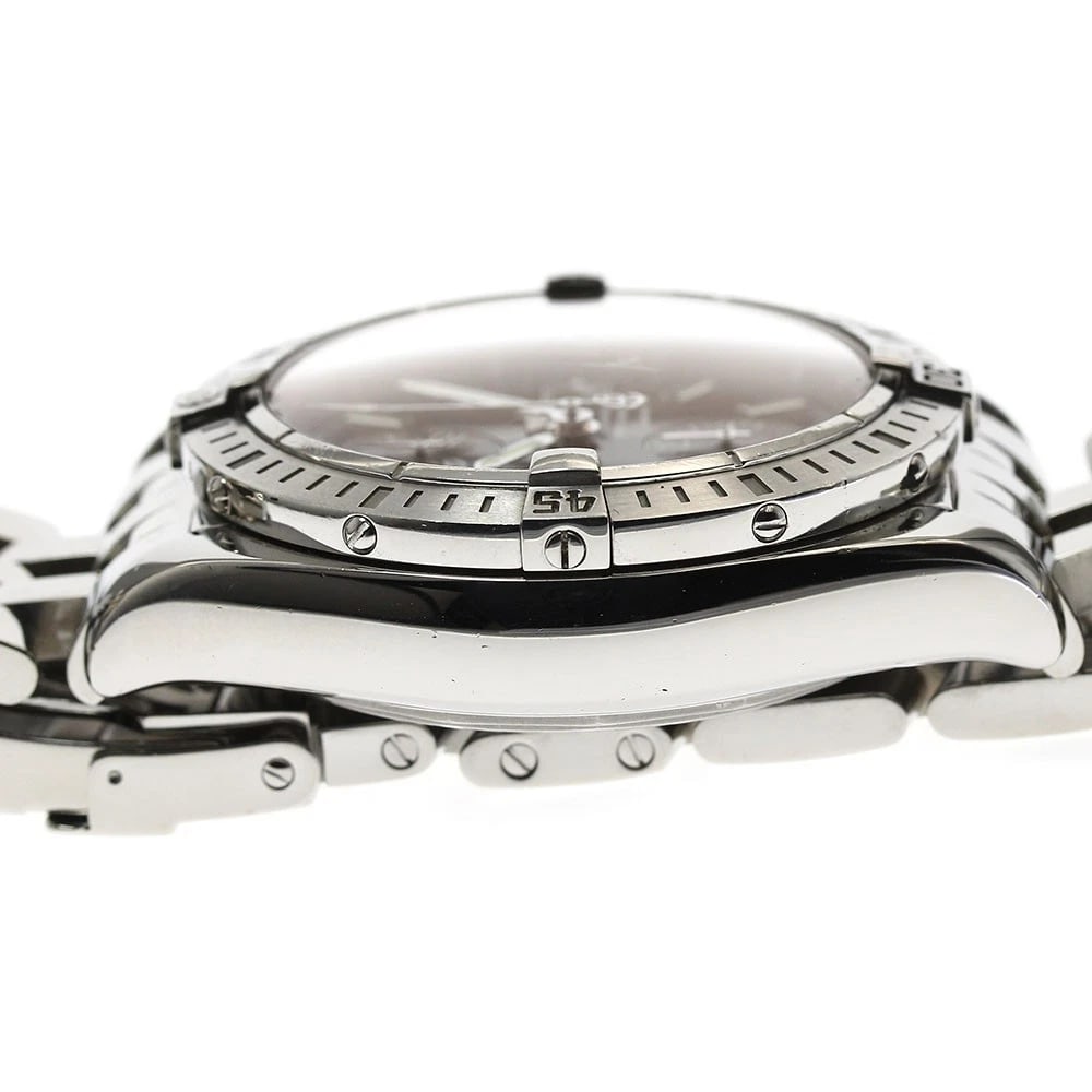 BREITLING CHRONOMAT BROWN DIAL AUTOMATIC WATCH - 4