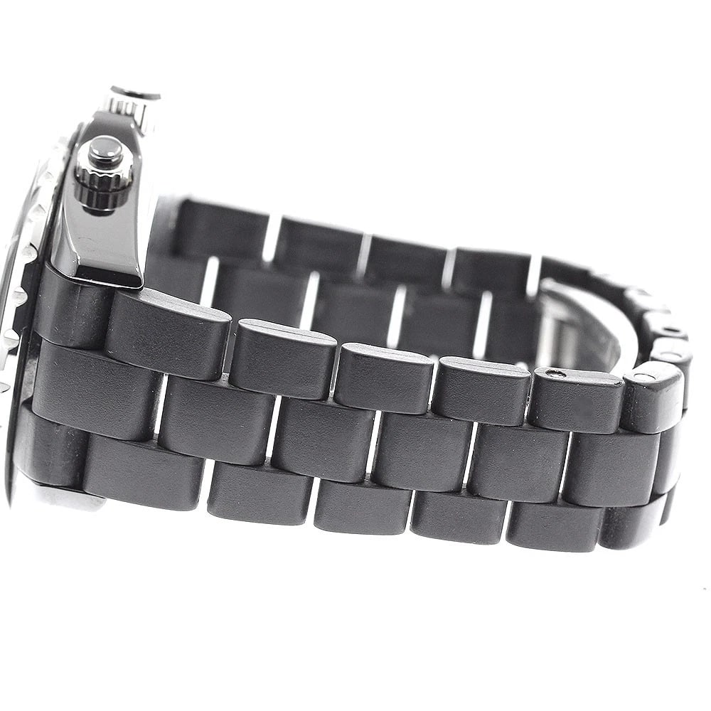 CHANEL BLACK CERAMIC CHRONOGRAPH AUTOMATIC WATCH - 3