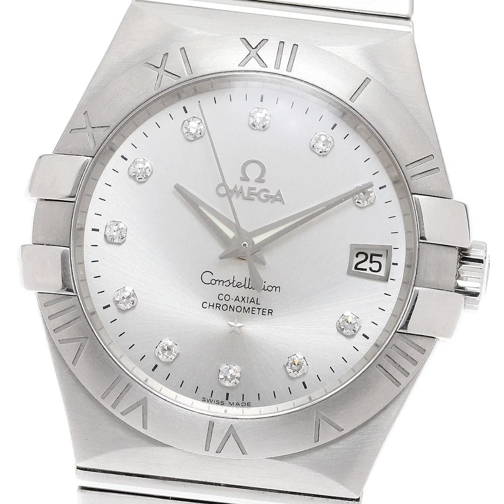 OMEGA CONSTELLATION DIAMOND AUTOMATIC WATCH: OMEGA Constellation diamond Automatic Watch Brand: OMEGA Type/Style: Wristwatch Material: Band Material Stainless Steel, Case Material Stainless Steel / Stainless Steel Color: Band Color Silver, Dial