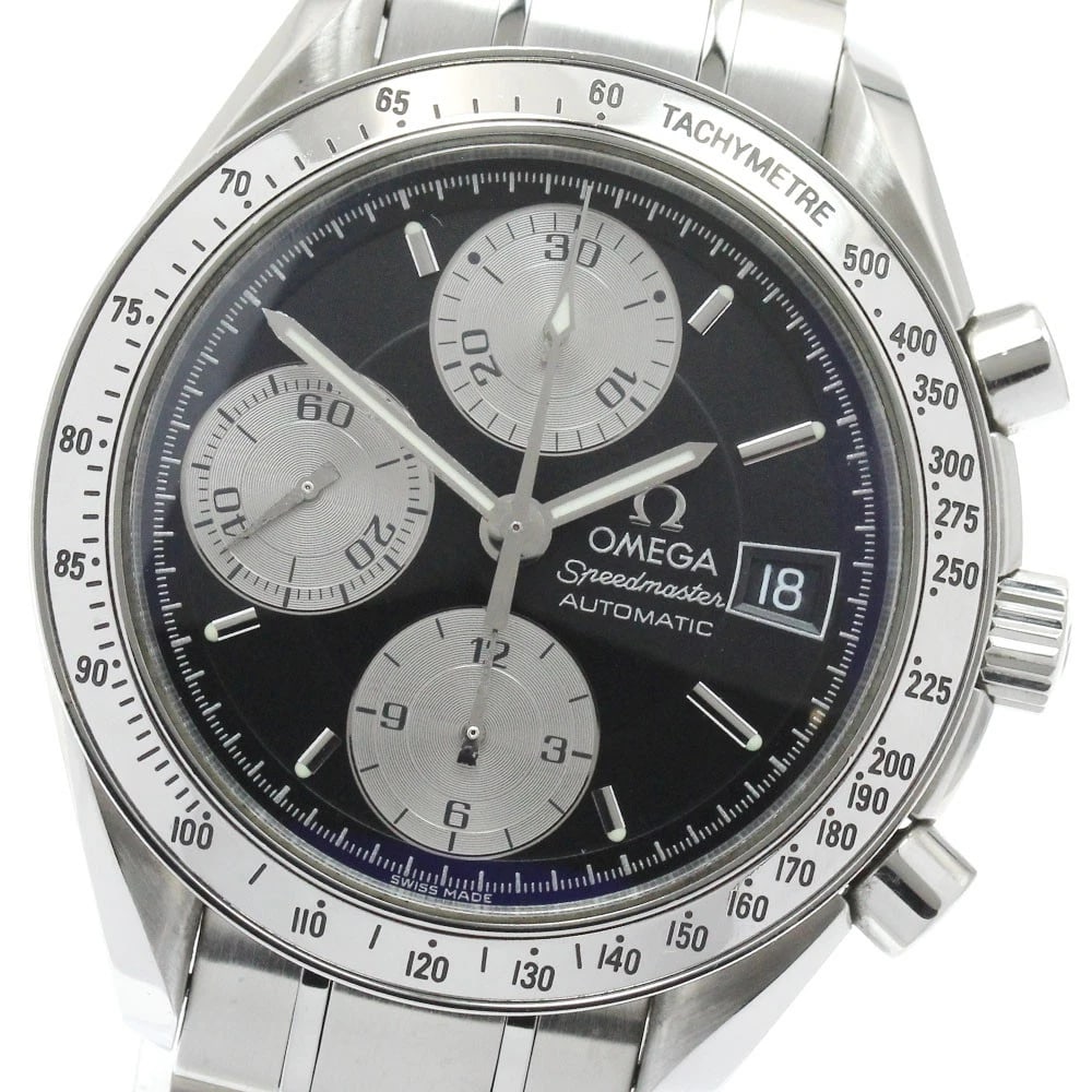 OMEGA SPEEDMASTER CHRONOGRAPH AUTOMATIC WATCH: OMEGA Speedmaster Chronograph Automatic Watch Brand: OMEGA Type/Style: Wristwatch Material: Band Material Stainless Steel, Case Material Stainless Steel / Stainless Steel Color: Band Color Silver,