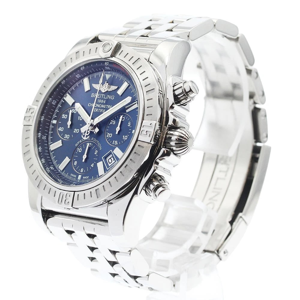 BREITLING CHRONOMAT DATE NAVY AUTOMATIC WATCH - 2