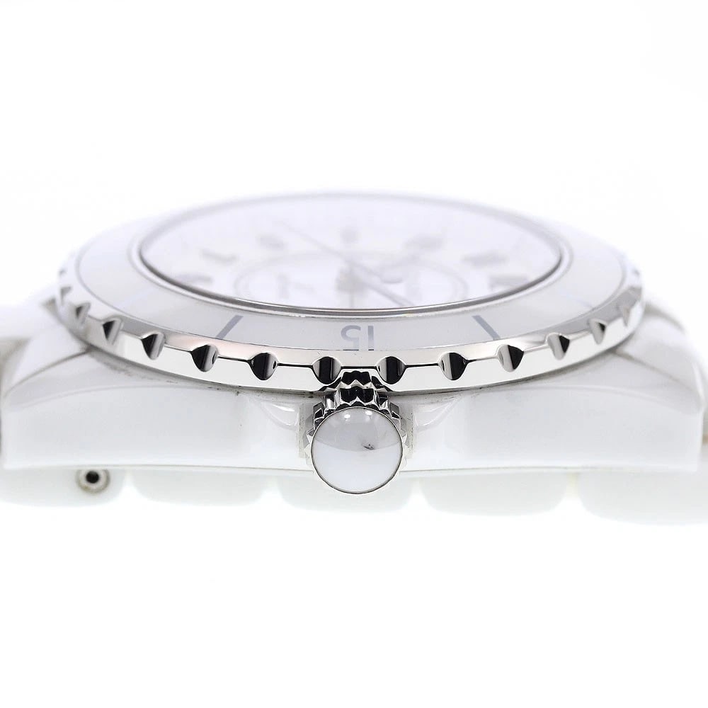 CHANEL J12 WHITE CERAMIC AUTOMATIC WATCH - 4