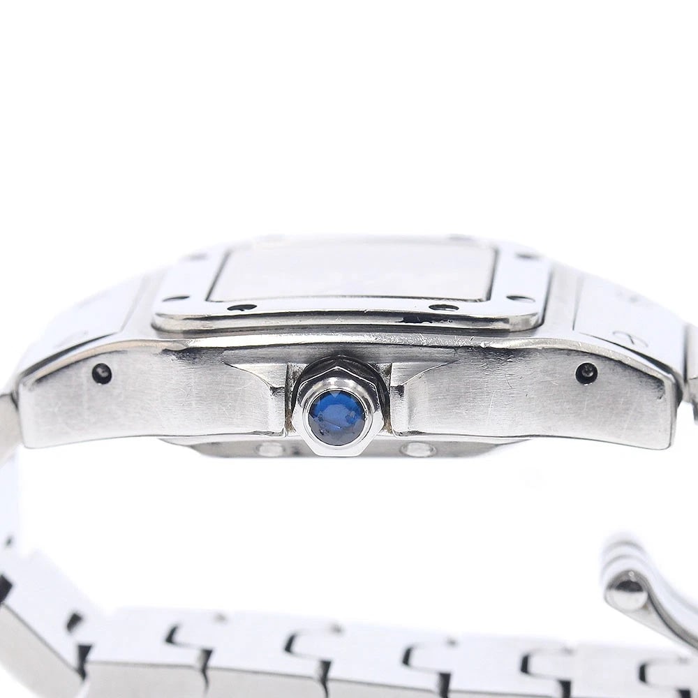CARTIER SANTOS DATE SILVER AUTOMATIC WATCH - 4