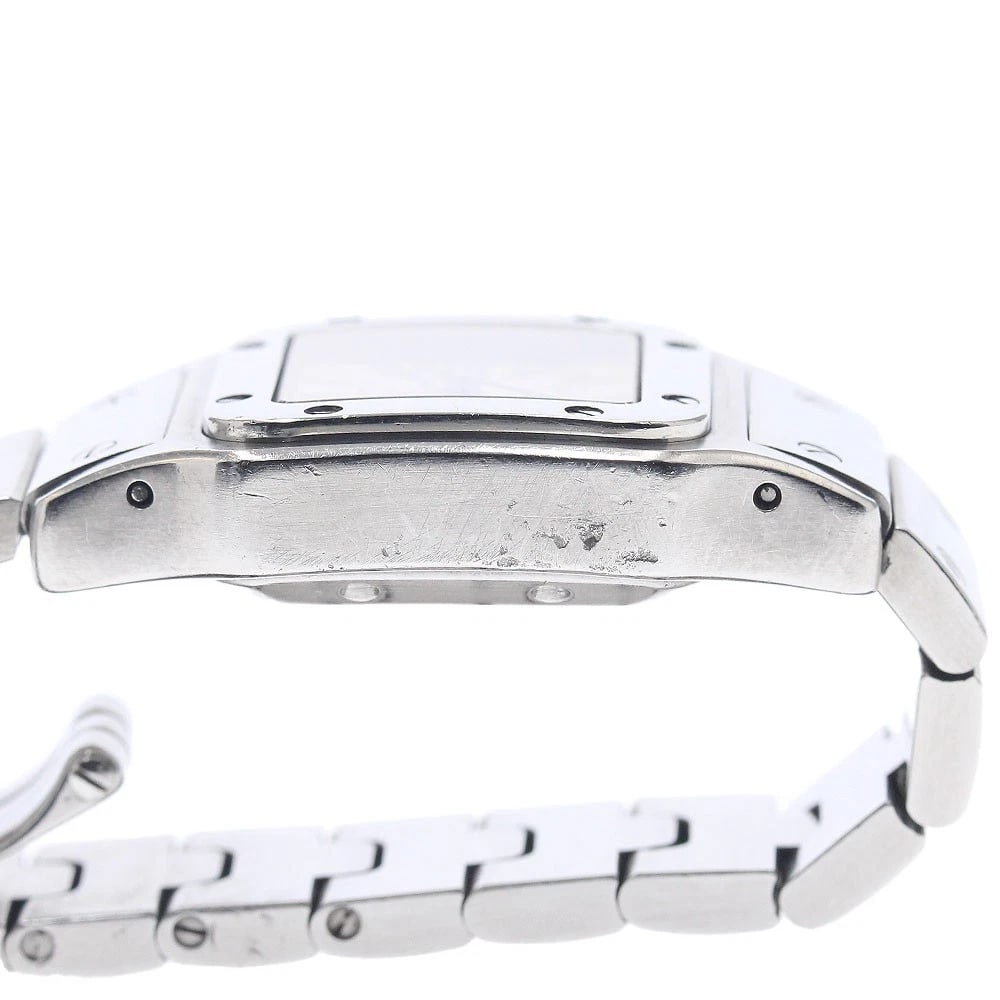 CARTIER SANTOS DATE SILVER AUTOMATIC WATCH - 5