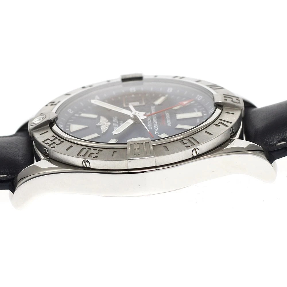 BREITLING AVENGER NAVY DIAL AUTOMATIC WATCH - 4