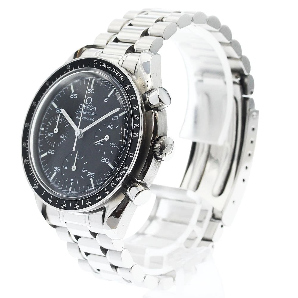 OMEGA SPEEDMASTER CHRONOGRAPH BLACK AUTOMATIC WATCH - 2