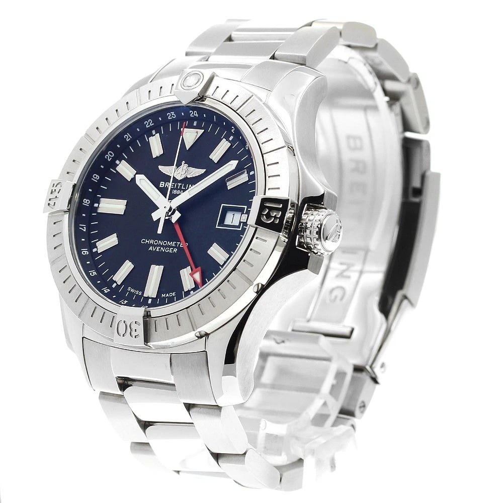 BREITLING AVENGER AUTOMATIC DATE BLACK DIAL WATCH - 2