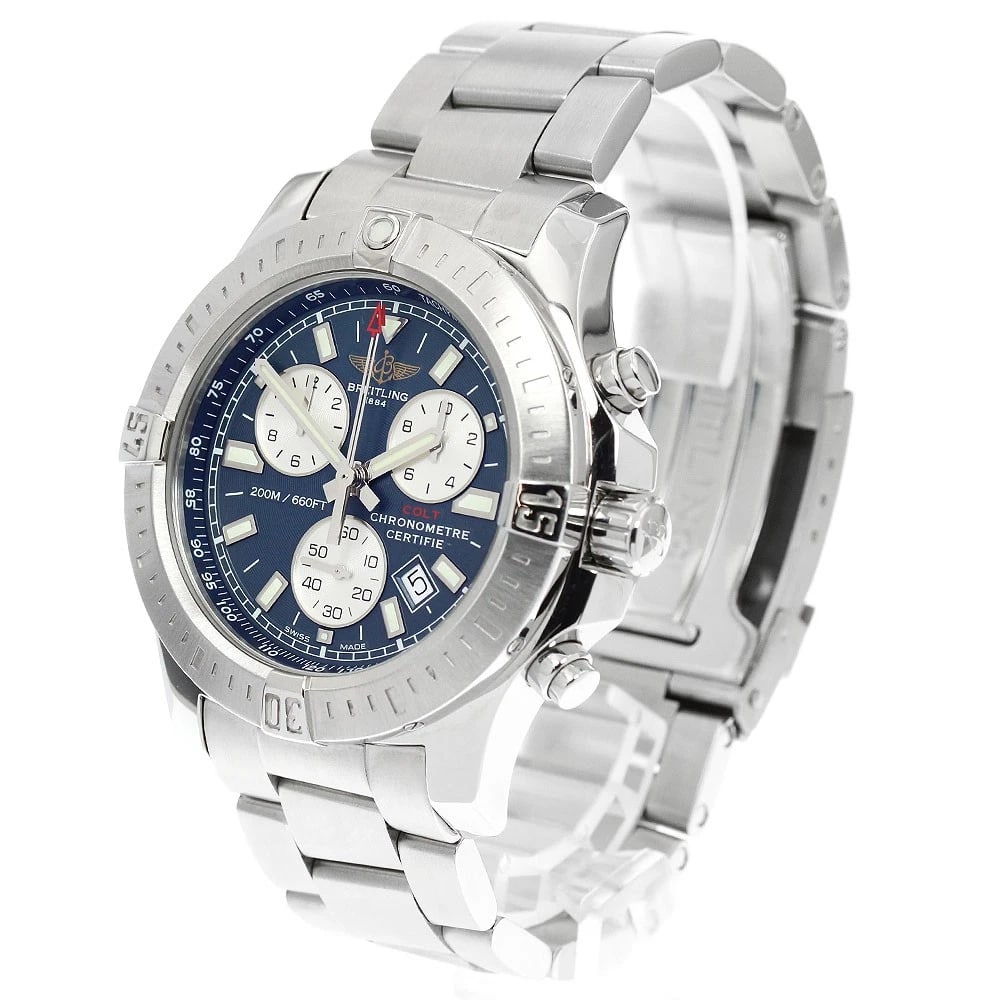 BREITLING CHRONOGRAPH NAVY WATCH - 2