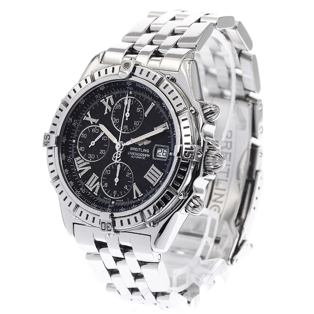 BREITLING CROSSWIND CHRONOGRAPH BLACK DIAL AUTOMATIC WATCH - 2