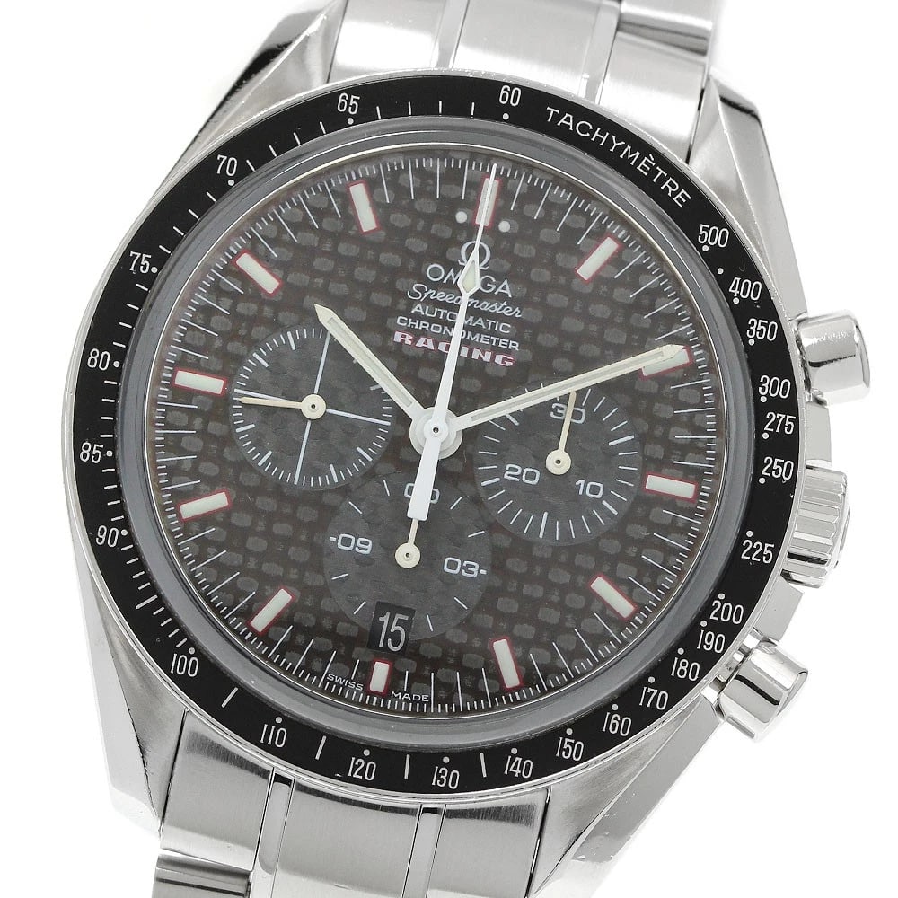 OMEGA SPEEDMASTER RACING CHRONOGRAPH AUTOMATIC WATCH: OMEGA Speedmaster Racing Chronograph Automatic Watch Brand: OMEGA Type/Style: Wristwatch Material: Band Material Stainless Steel, Case Material stainless Steel /stainless steel Color: Band Color