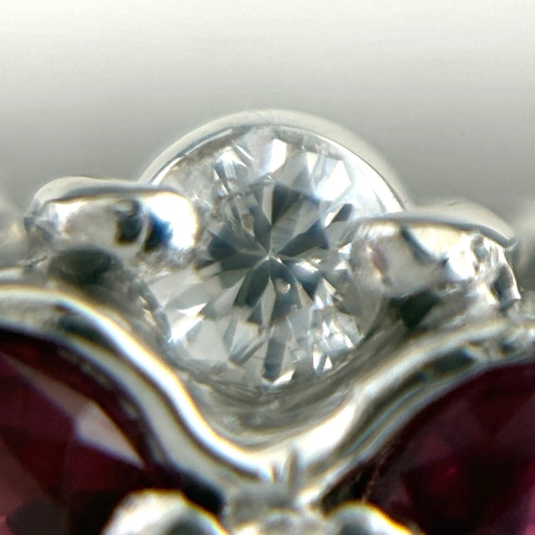 RUBY DESIGN PLATINUM MELEE DIAMOND RING - 3