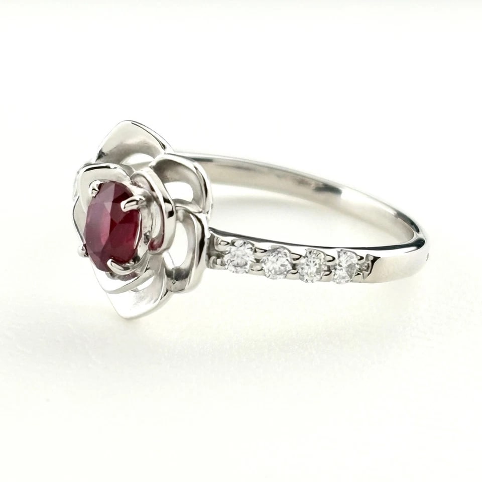 RUBY DESIGN PLATINUM MELEE DIAMOND RING: ruby design Platinum melee diamond Ring Brand: Unbranded Type/Style: Ring Material: Pt900, Main Stone/Creation Emerald diamond Color: None Size: US 7.5 to 8 Accessories: None Accessories N