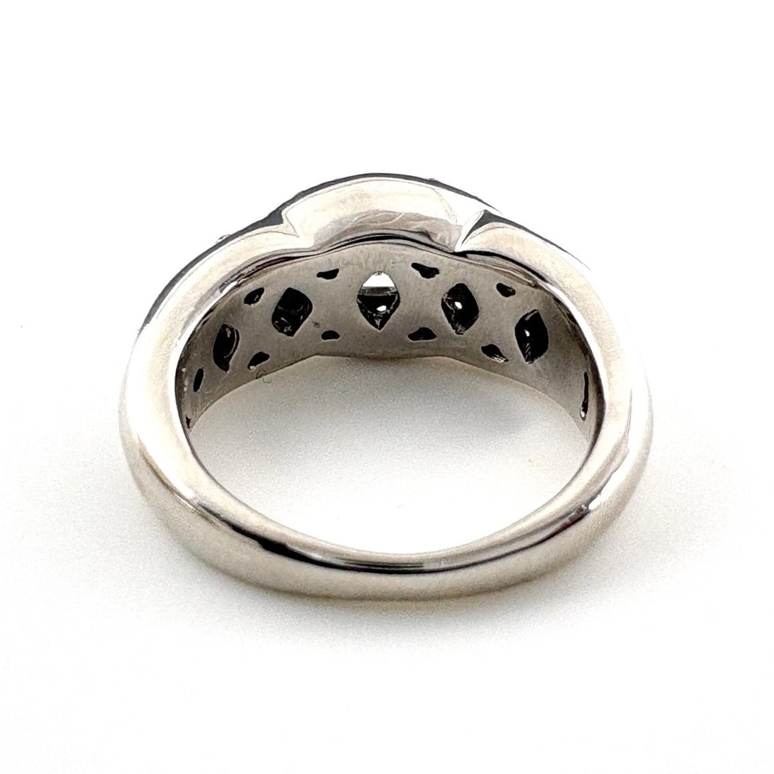 DIAMOND DESIGN PLATINUM MELEE RING - 4