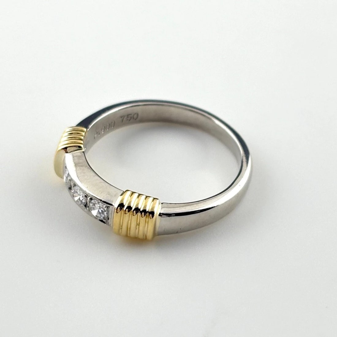 CHRISTIAN DIOR DIAMOND YELLOWGOLD PLATINUM RING: Christian Dior diamond YellowGold Platinum Ring Brand: Christian Dior Type/Style: Ring Material: 18KYellowGold, Main Stone/Creation Natural Color: YellowGold Size: US 5.5 to 6 Accessories: None