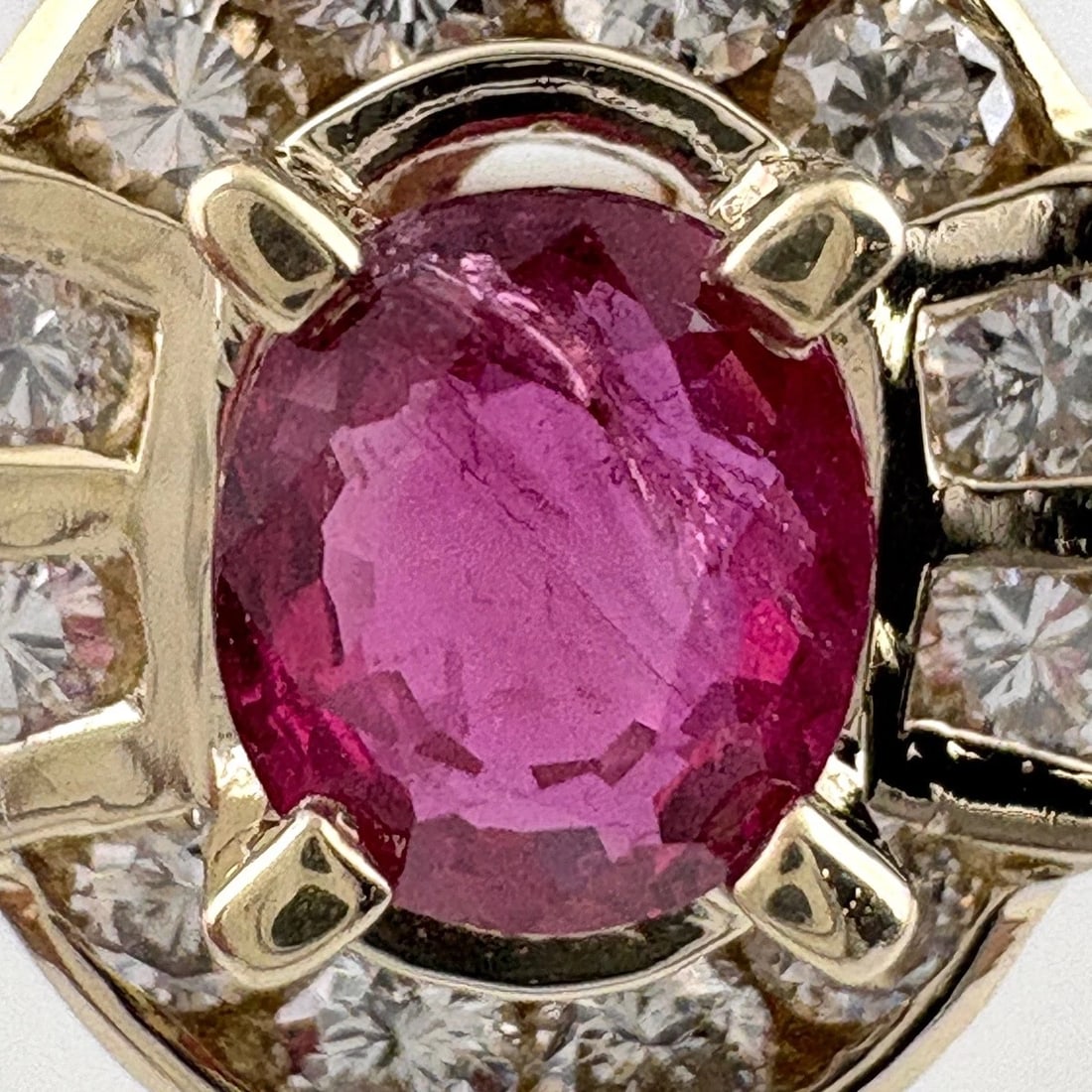 RUBY DESIGN YG YELLOWGOLD MELEE DIAMOND RING - 2