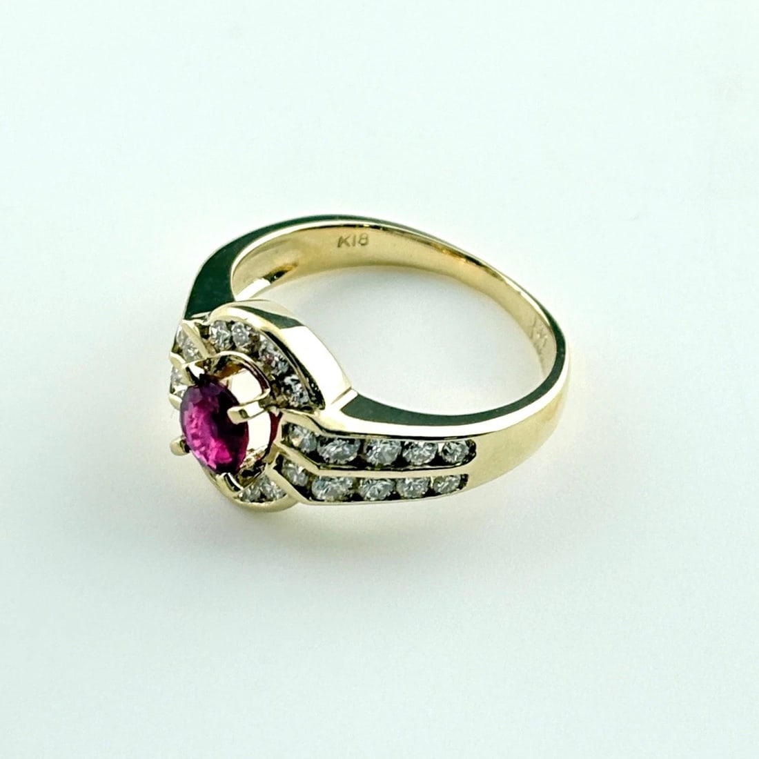 RUBY DESIGN YG YELLOWGOLD MELEE DIAMOND RING - 4