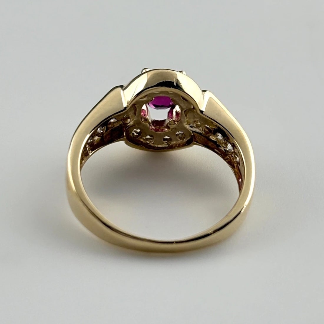 RUBY DESIGN YG YELLOWGOLD MELEE DIAMOND RING - 5