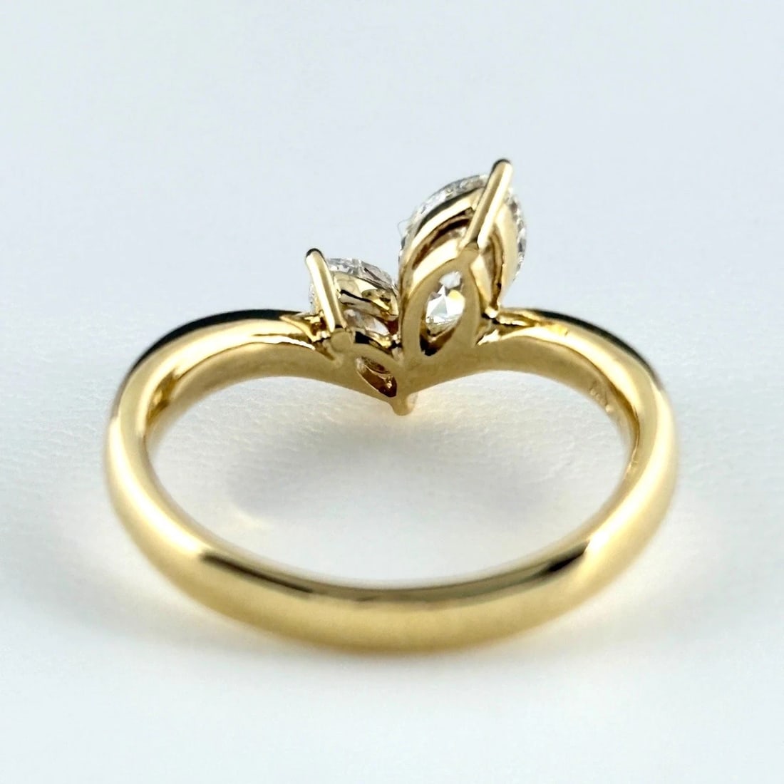 DIAMOND DESIGN YELLOWGOLD RING - 4