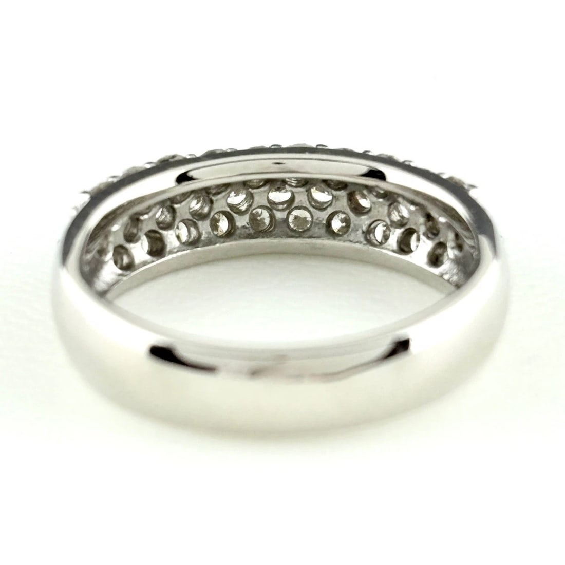 MELEE DIAMOND DESIGN PLATINUM RING - 4