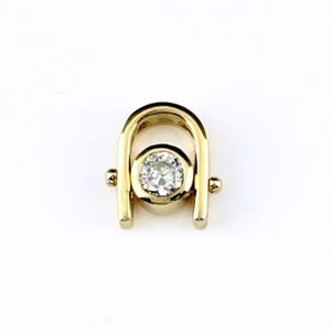 DIAMOND DESIGN YELLOWGOLD PENDANT HEAD: diamond design YellowGold Pendant Head Brand: Unbranded Type/Style: Pendant Head Material: 18KYellowGold, Main Stone/Creation Natural Color: YellowGold Size: Pendant size 9.7?9.0mm(0.4") Inside