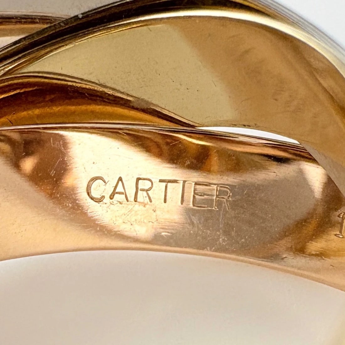 CARTIER TRINITY RING YG WG PG - 2