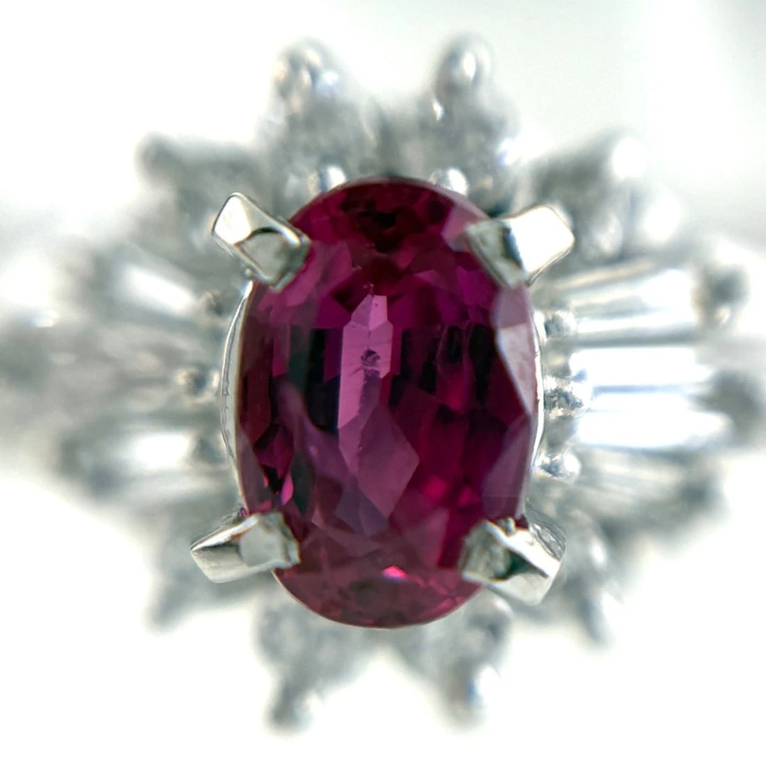 RUBY DESIGN PLATINUM MELEE DIAMOND RING - 2