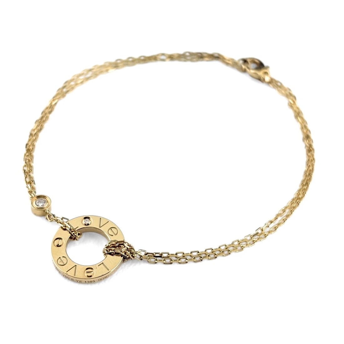 CARTIER LOVE CIRCLE BRACELET YG BRACELET: CARTIER Love Circle Bracelet YG Bracelet Brand: CARTIER Type/Style: Bracelet Material: 750YellowGold, Main Stone/Creation Natural Color: YellowGold Size: Wrist Size 18cm(7.1") Maximum Bracelet width